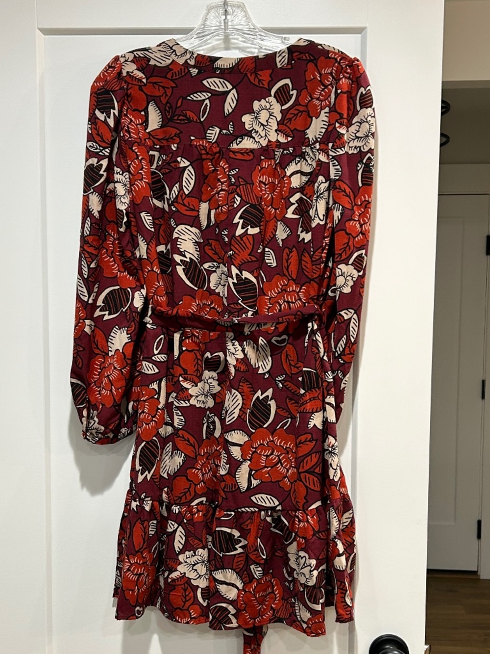 MAIA floral Mini Dress with tie Women's Size 6